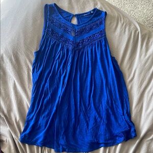 Blue Sleeveless Top